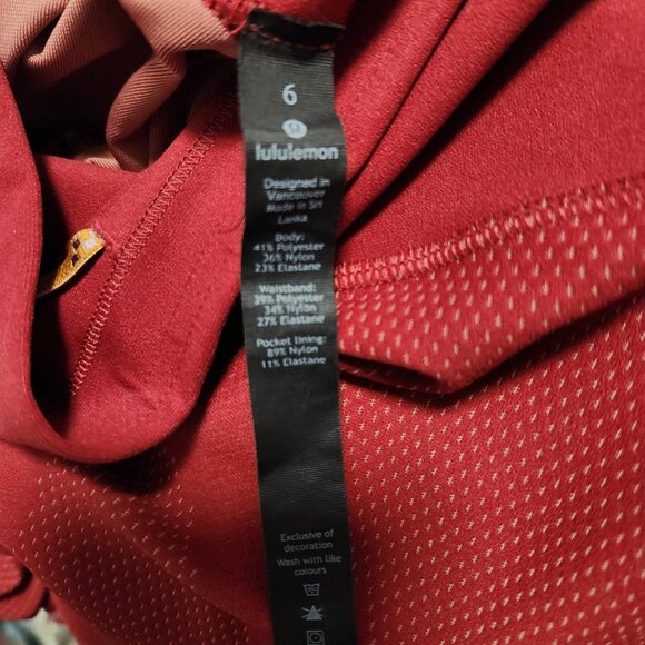 Lululemon My Element Deep Red Tight lululemon x Roksanda Leggings Collaboration - Picture 12 of 13